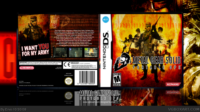Metal Gear Solid: Portable Ops box art cover