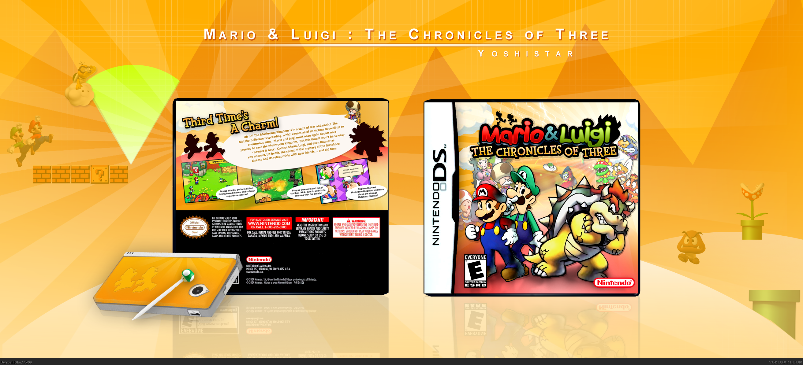 Mario & Luigi : The Chronicles of Three box cover