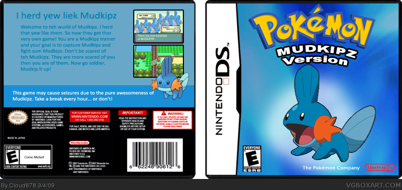 Pokemon: Mudkipz Version box cover