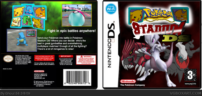 Pokemon Stadium DS box art cover