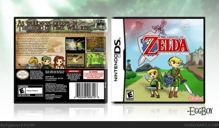 The Legend of Zelda: Ocarina of Time box art cover