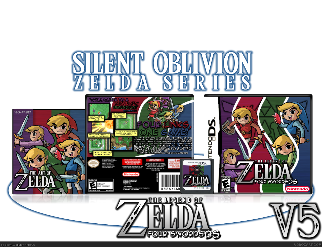 The Legend of Zelda: Four Swords Adventures box cover