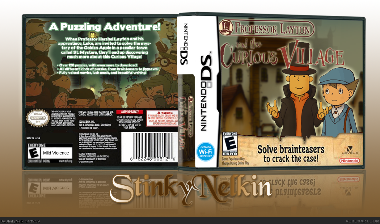 Professor Layton and the Curious Village box cover