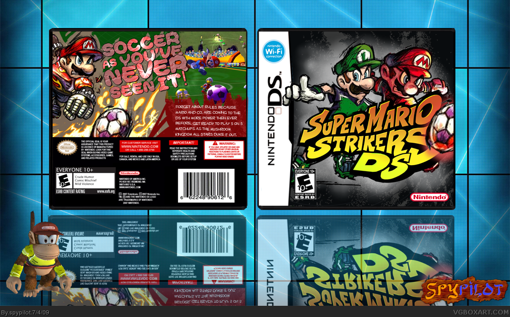 Super Mario Strikers: DS box cover