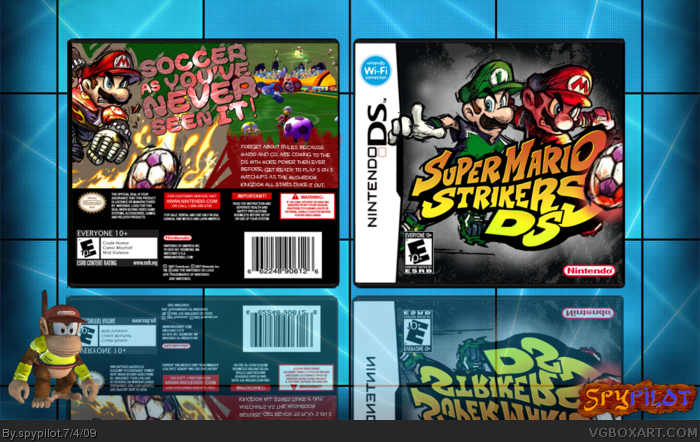 Super Mario Strikers: DS box art cover