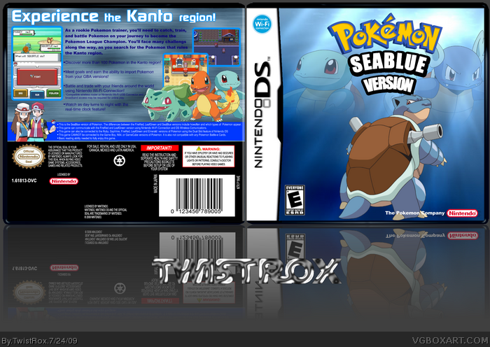 Pokemon SeaBlue box art cover
