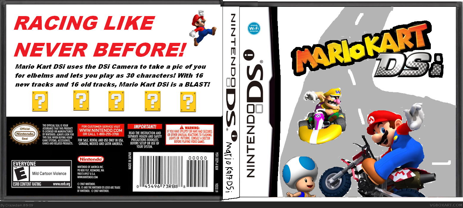 Mario Kart DSi box cover