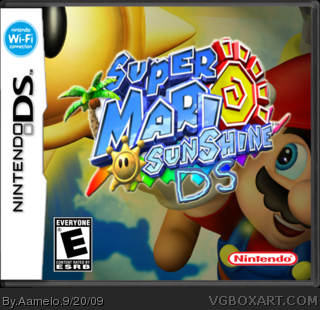 Super Mario Sunshine DS box art cover