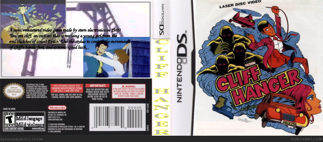 Cliffhanger DS box cover