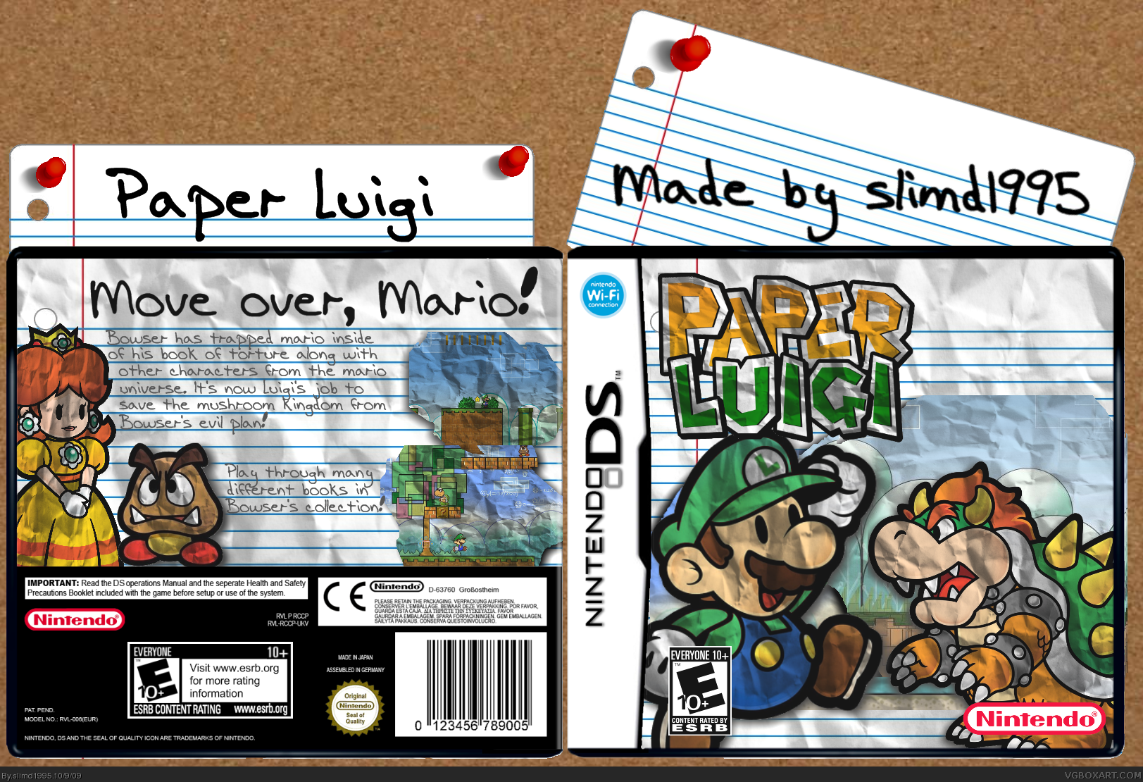 Paper Luigi box cover