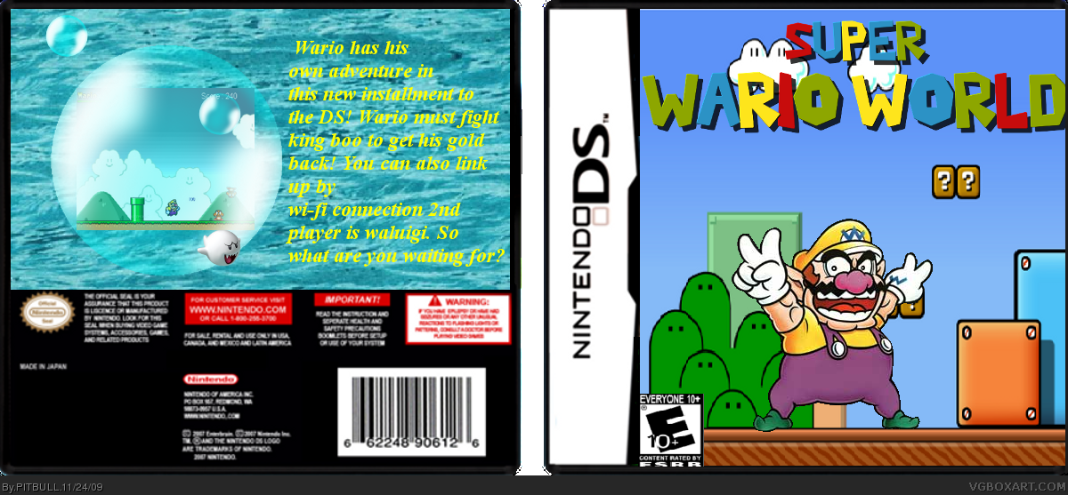 Super Wario World box cover