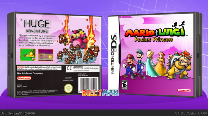 Mario & Luigi: Pocket Princess. box art cover