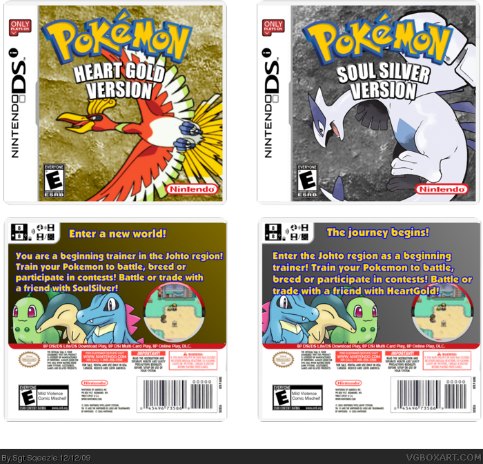 Pokemon: HeartGold and SoulSilver box art cover