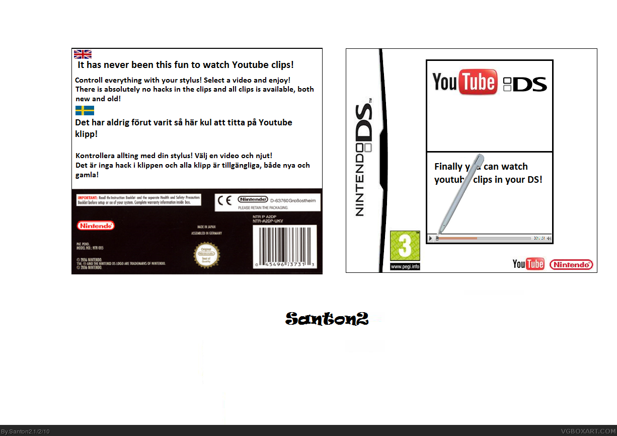 YouTube DS box cover