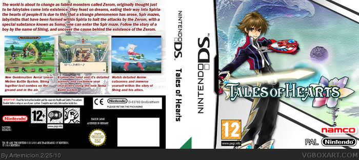 Tales of Hearts box art cover