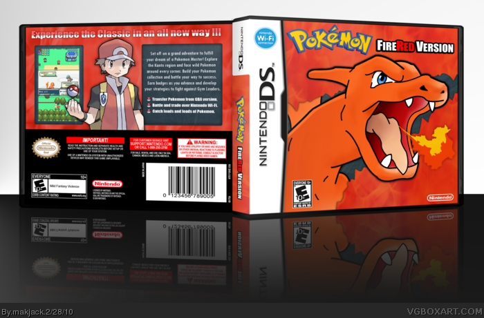 Pokemon Fire Red Version box art cover
