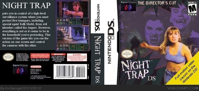 Night Trap DS box art cover
