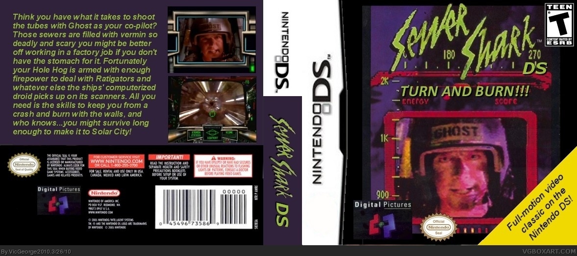 Sewer Shark DS box cover
