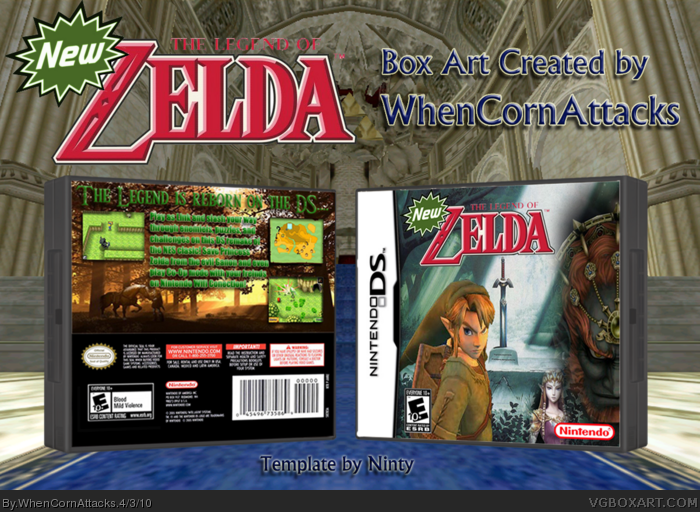 New Legend of Zelda box art cover