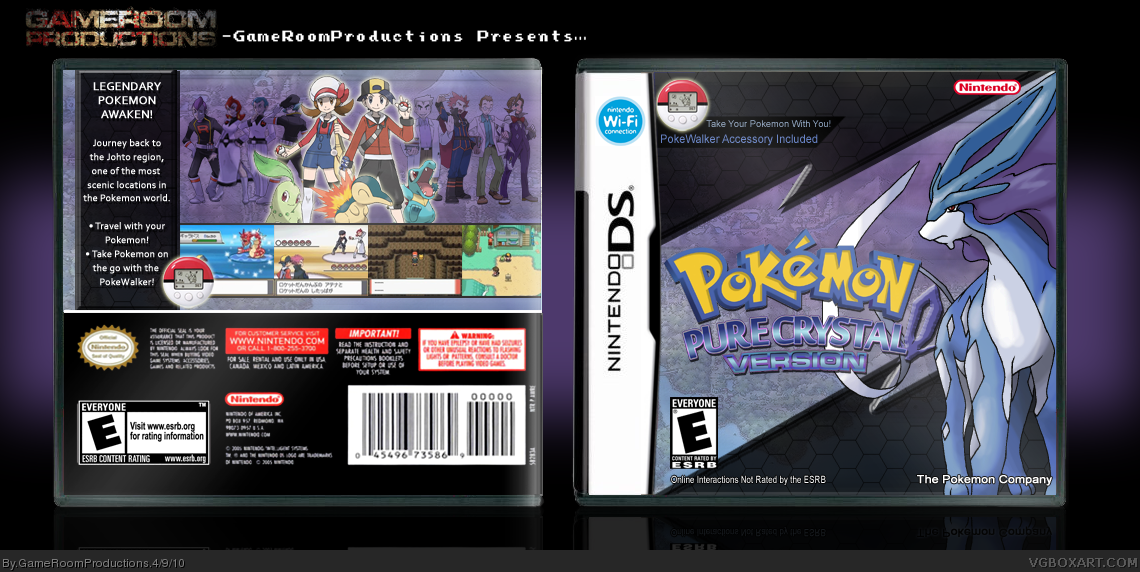 Pokemon PureCrystal Version box cover