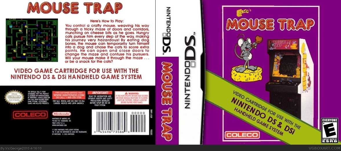 Exidy's Mouse Trap box cover