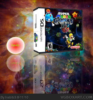 Super Mario Galaxy DS box art cover
