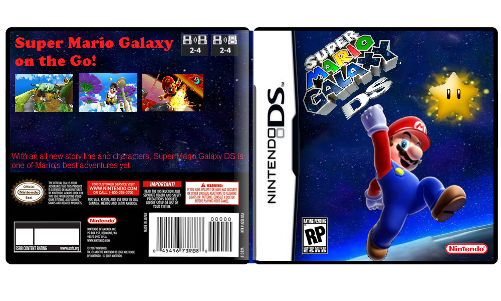 Super Mario Galaxy DS box cover