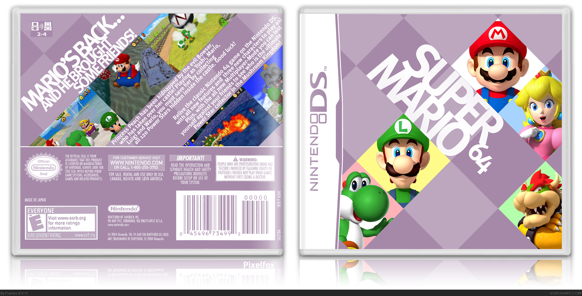 Super Mario 64 DS box cover
