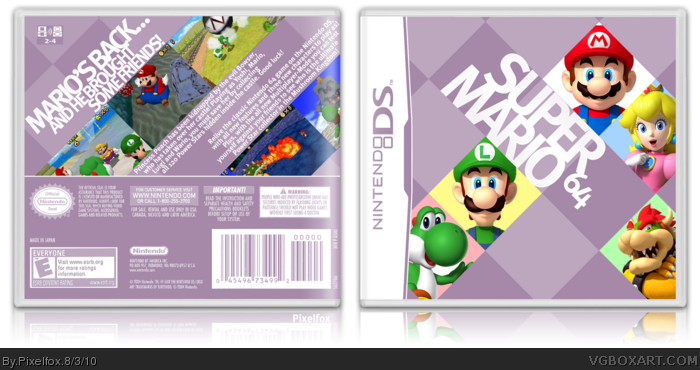 Super Mario 64 DS box art cover