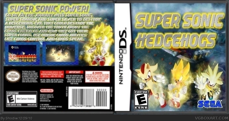 Super Sonic Hedgehogs box cover