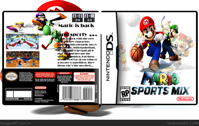 Mario Sports mix box art cover