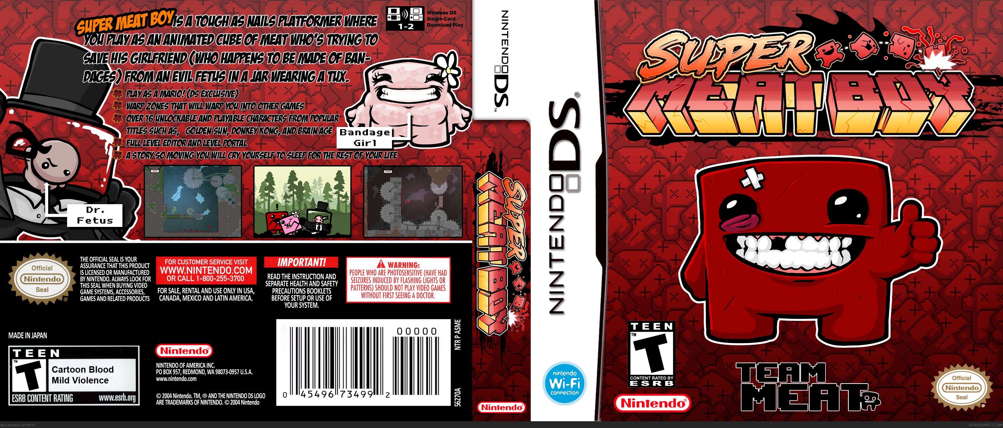 Super Meat Boy box cover
