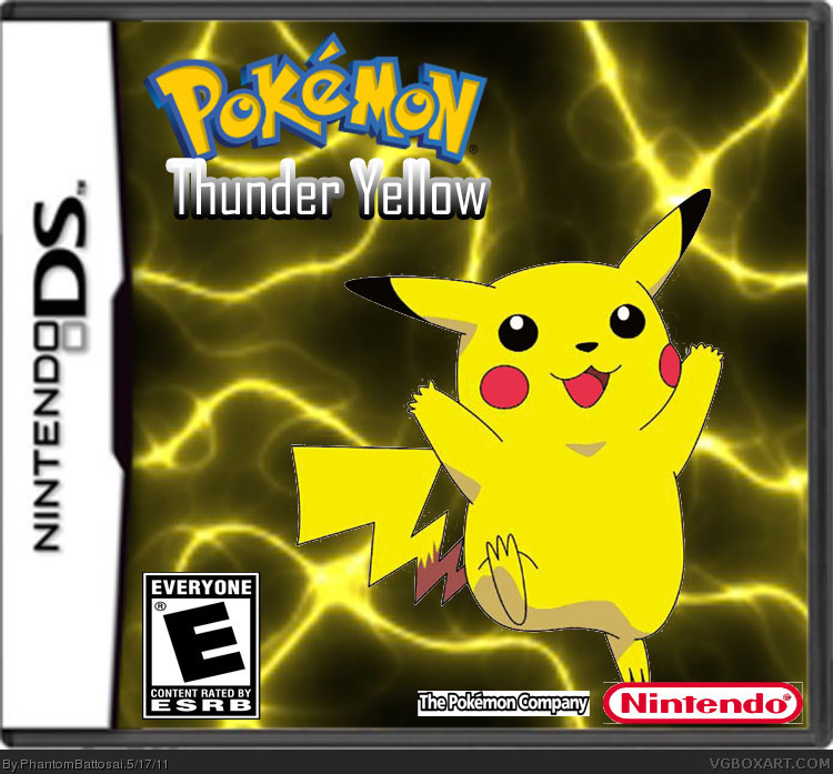 Pokemon Thunder Yellow Version box cover