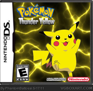 Pokemon Thunder Yellow Version box art cover