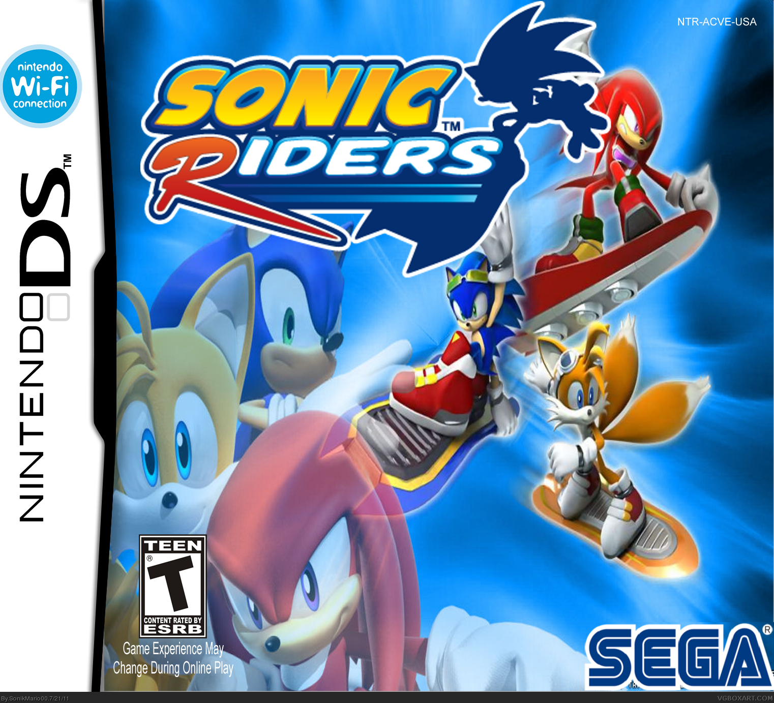 Sonic Riders DS box cover