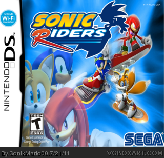 Sonic Riders DS box art cover