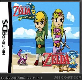 The Legend Of Zelda x2 box art cover