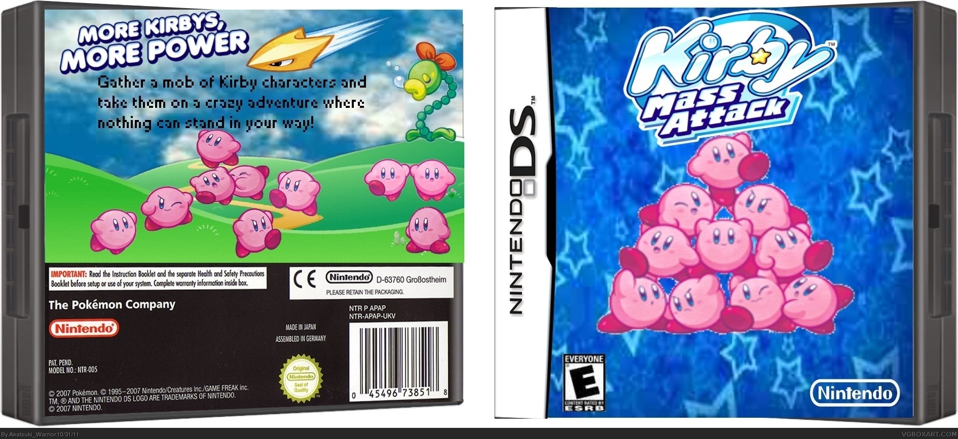 Kirby Mass Attack box cover