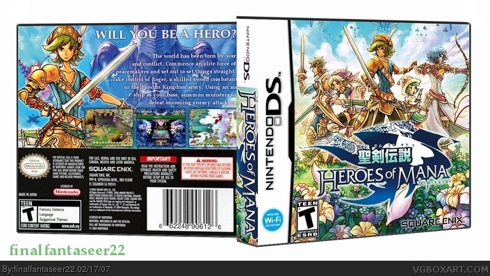 Heroes of Mana box cover