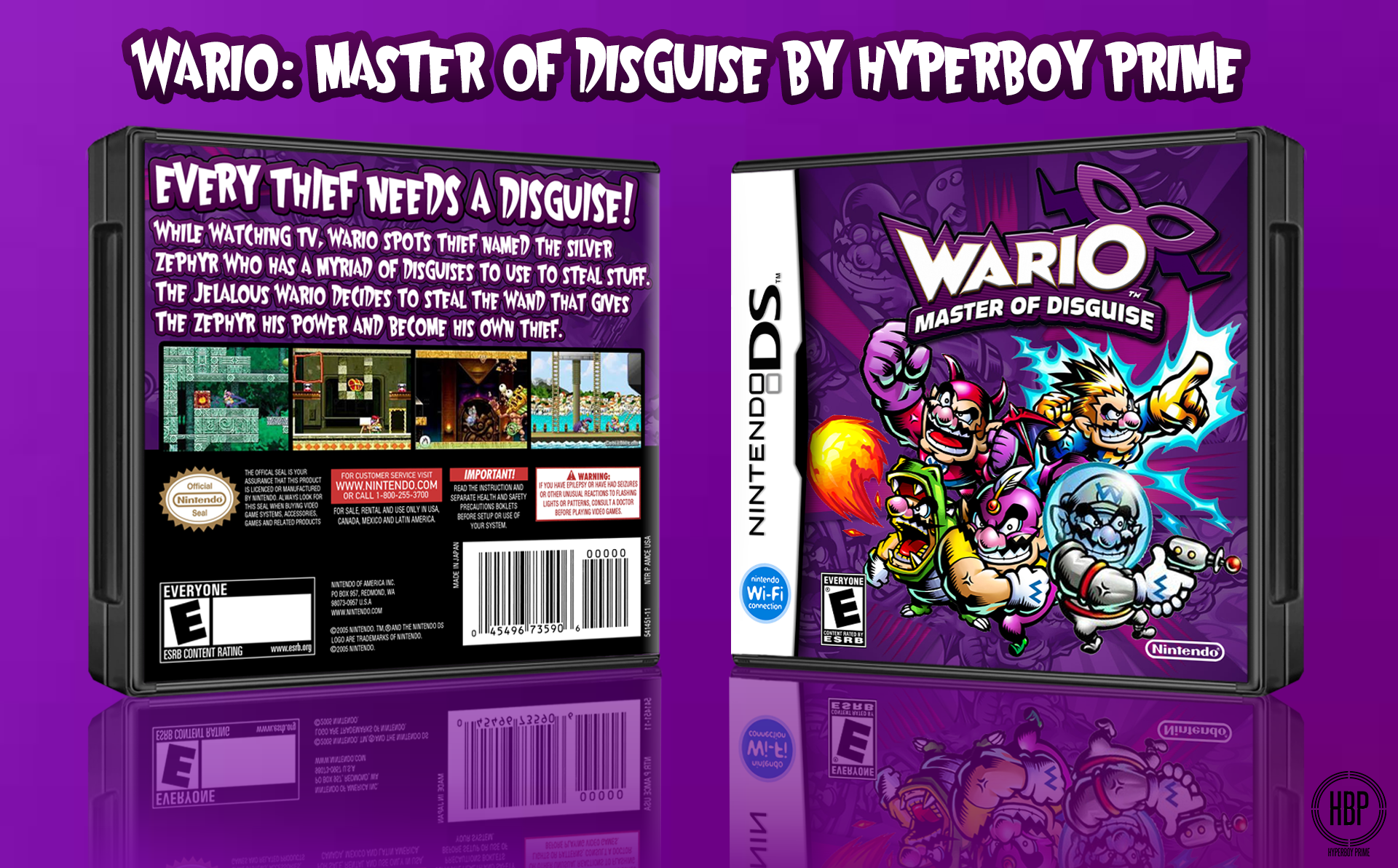 Wario: Master of Disguise box cover