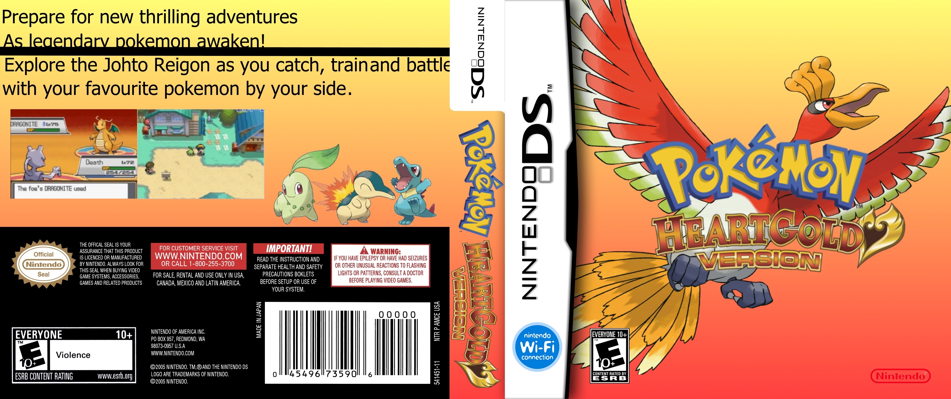 Pokemon: HeartGold Version box cover