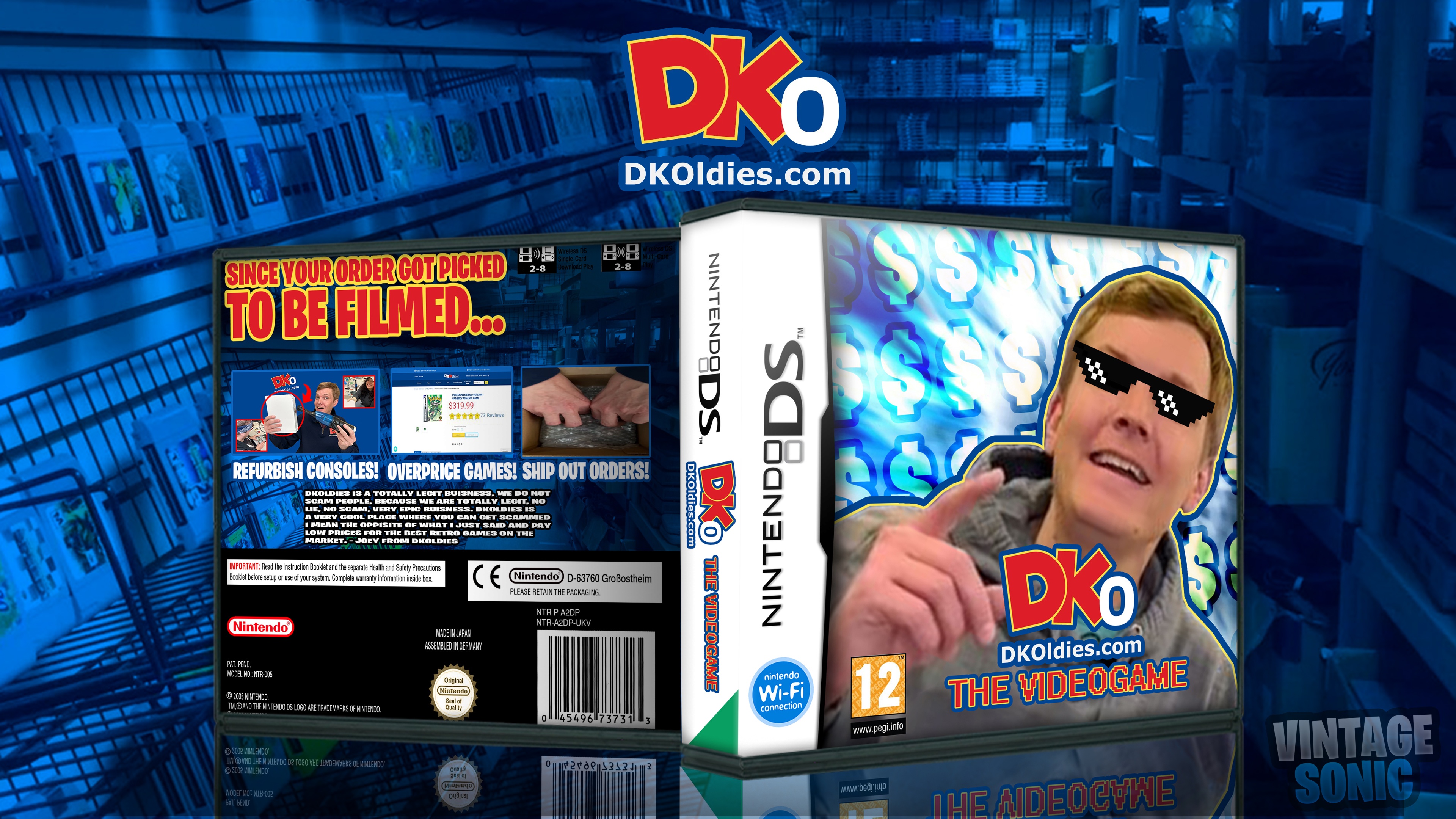 DKOldies The Videogame box cover