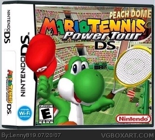 Mario Tennis PowerTour DS box cover