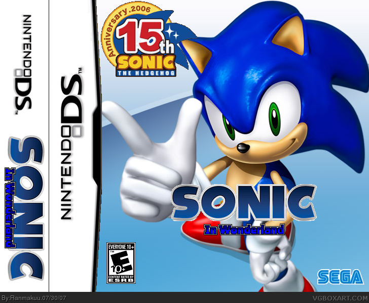 Sonic In Wonderland box cover