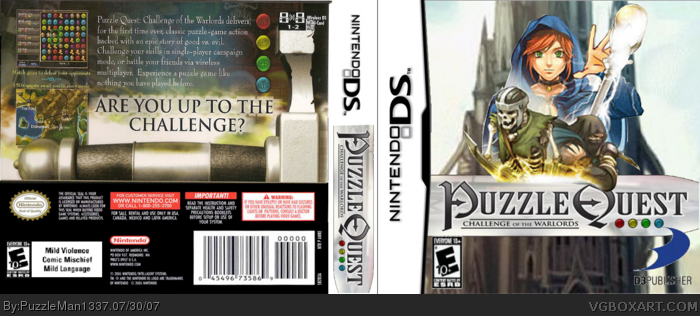 Puzzle Quest: Challenge Of The Warlords box art cover