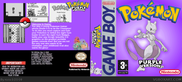 Pokemon: Purple Version box art cover