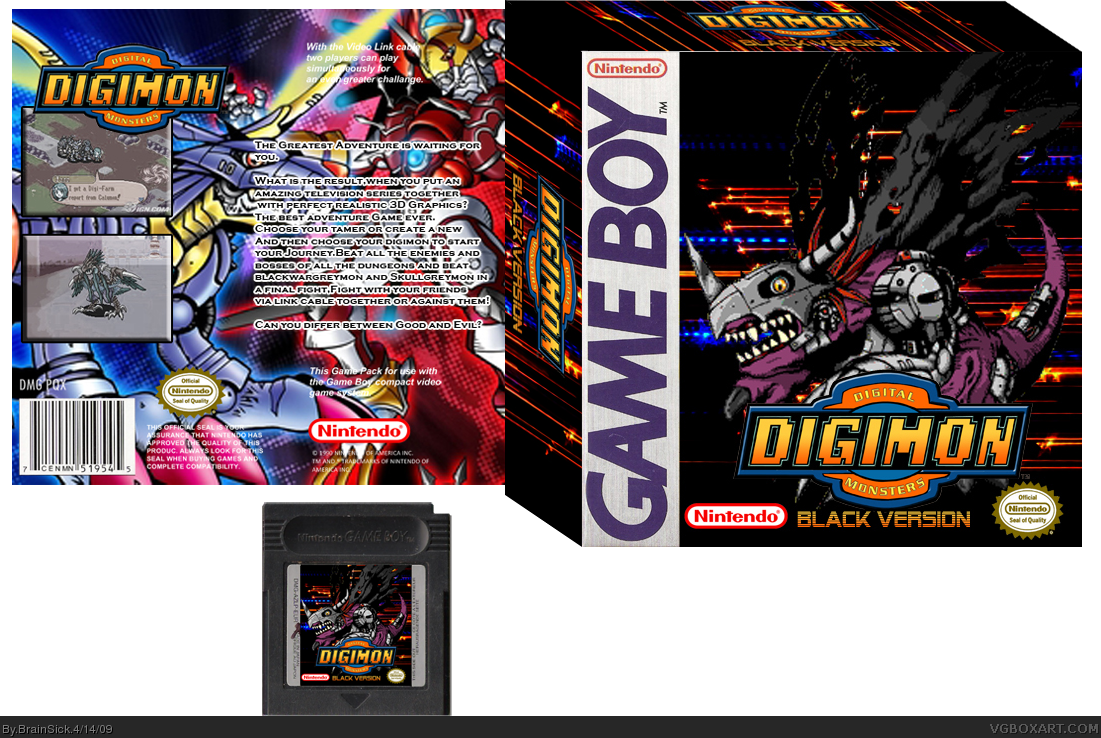Digimon Adventure Black Version box cover