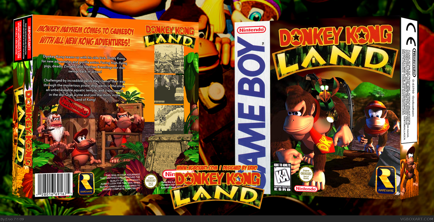 Donkey Kong Land box cover