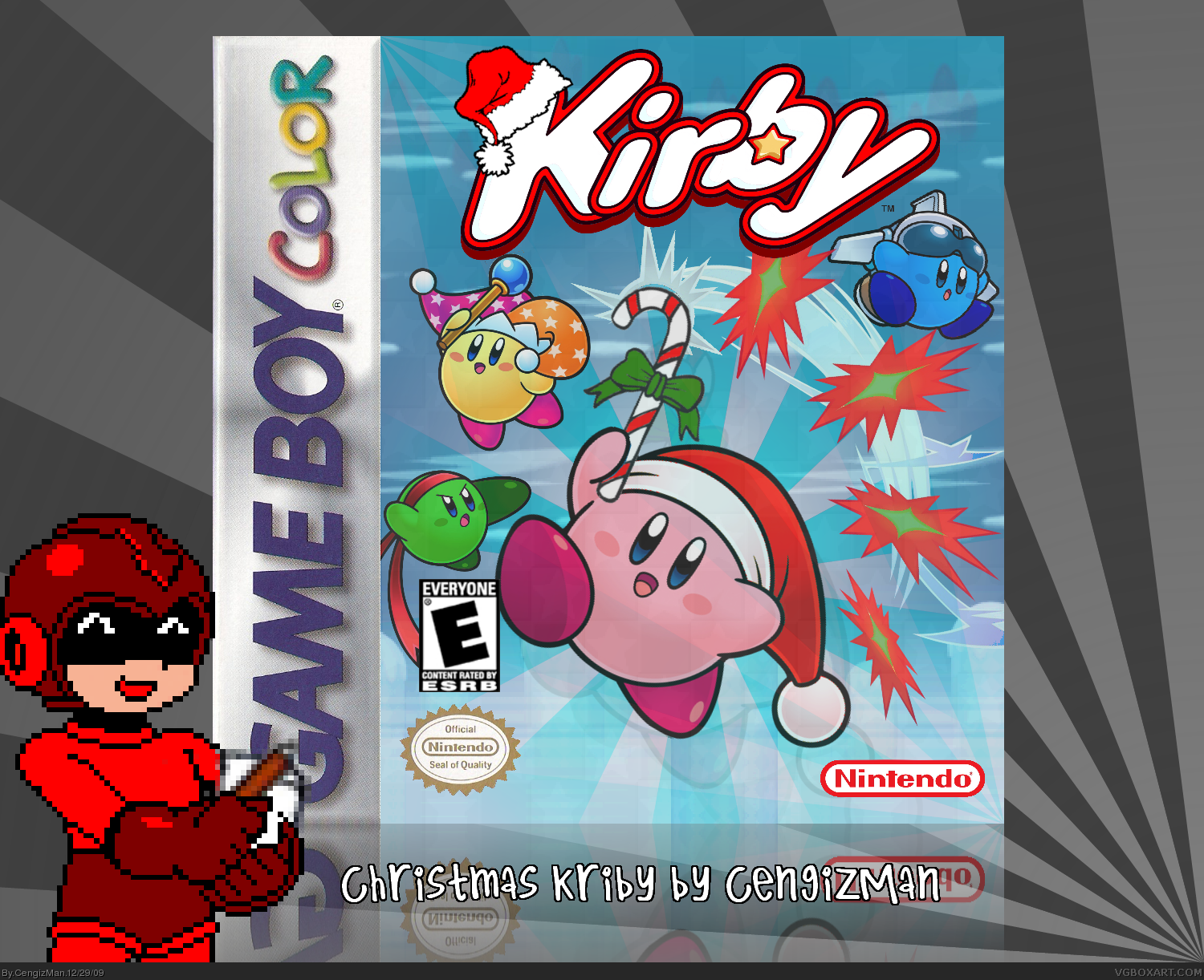 Christmas Kirby box cover