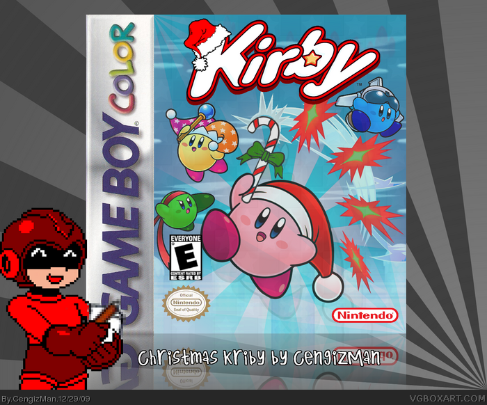 Christmas Kirby box art cover